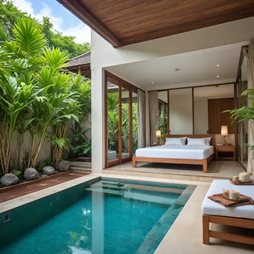 Elegant hotel rooms with private swimming pools in Phuket for refined escapes