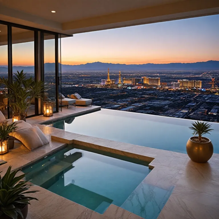 Elegant las vegas hotel rooms with private pools for a truly private escape
