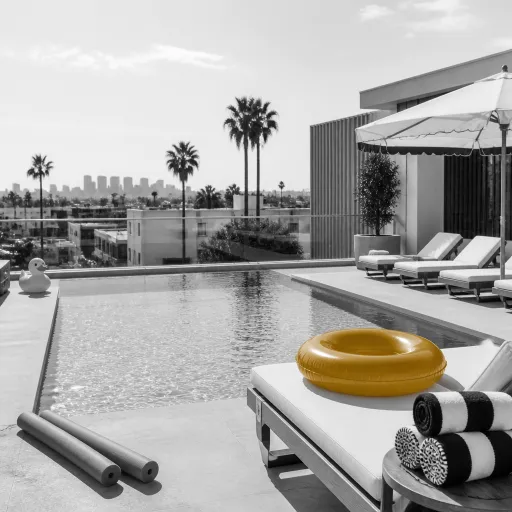 Elegant family friendly hotels in Los Angeles for urban poolside escapes